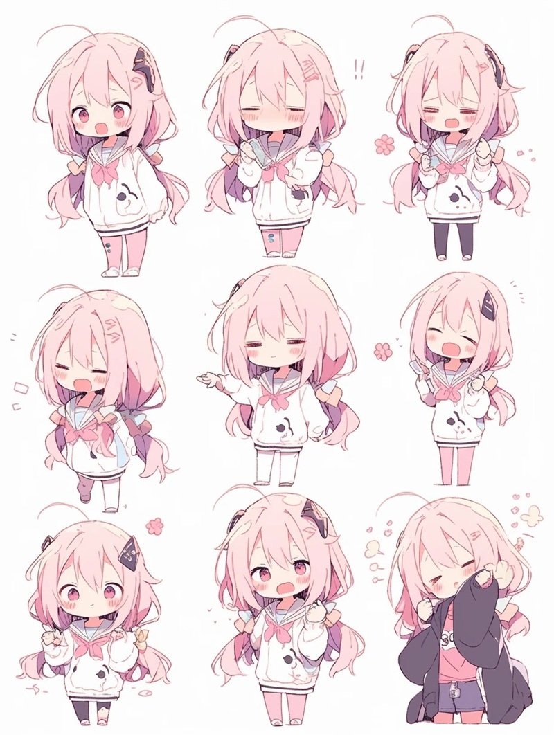 hình sticker cô gái cute 18