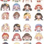 hình sticker cô gái cute 24