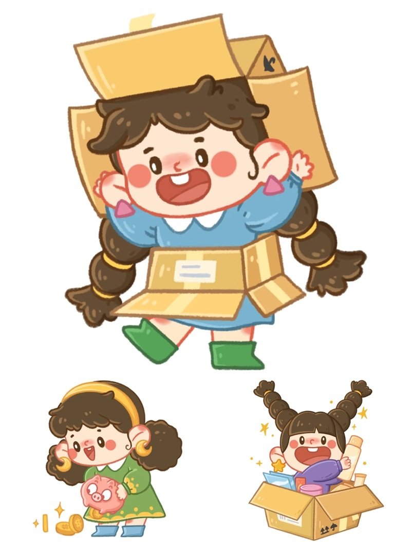 hình sticker cô gái cute 25