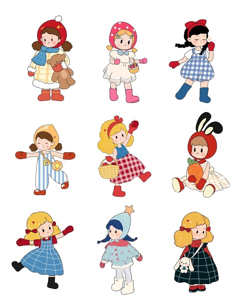 hình sticker cô gái cute 29