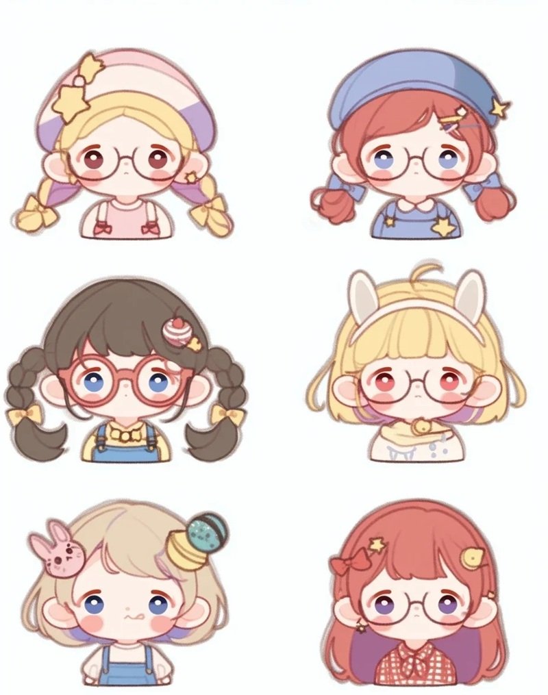 hình sticker cô gái cute 7