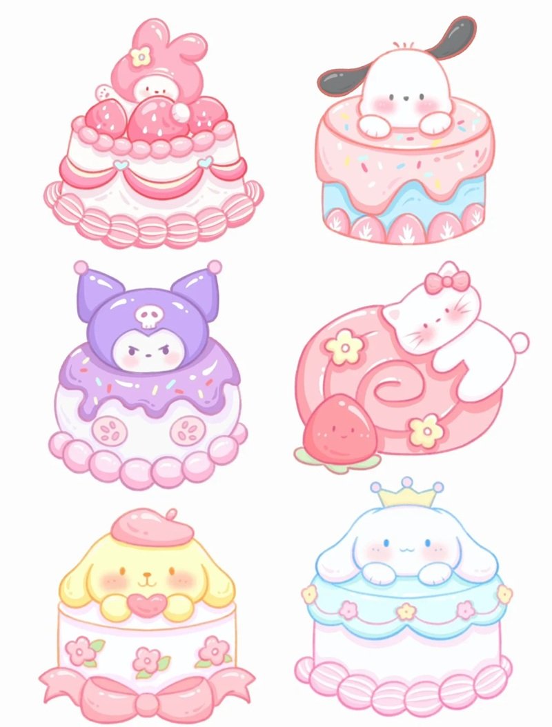 sticker bánh sinh nhật 35