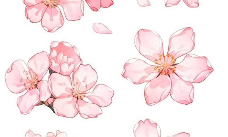 sticker bông hoa 24