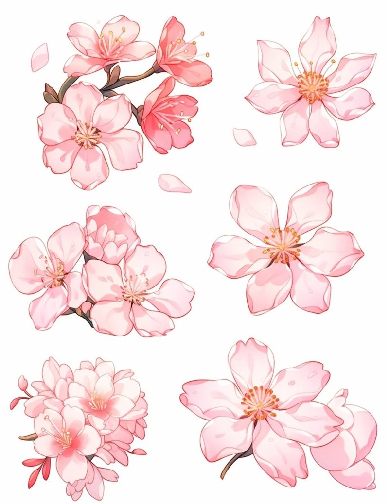 sticker bông hoa 24