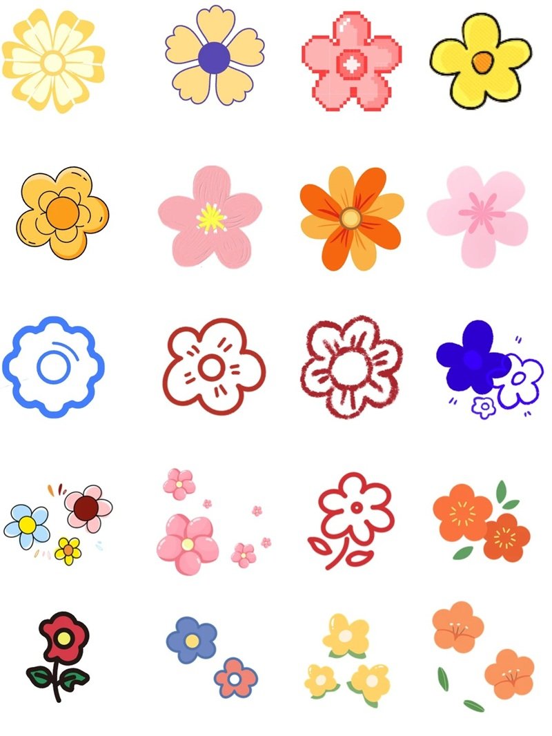 sticker bông hoa 38