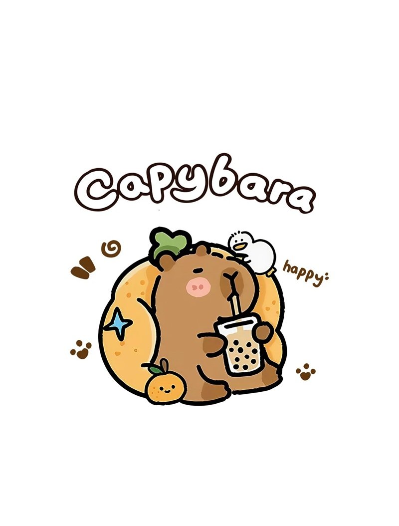 sticker capybara 1