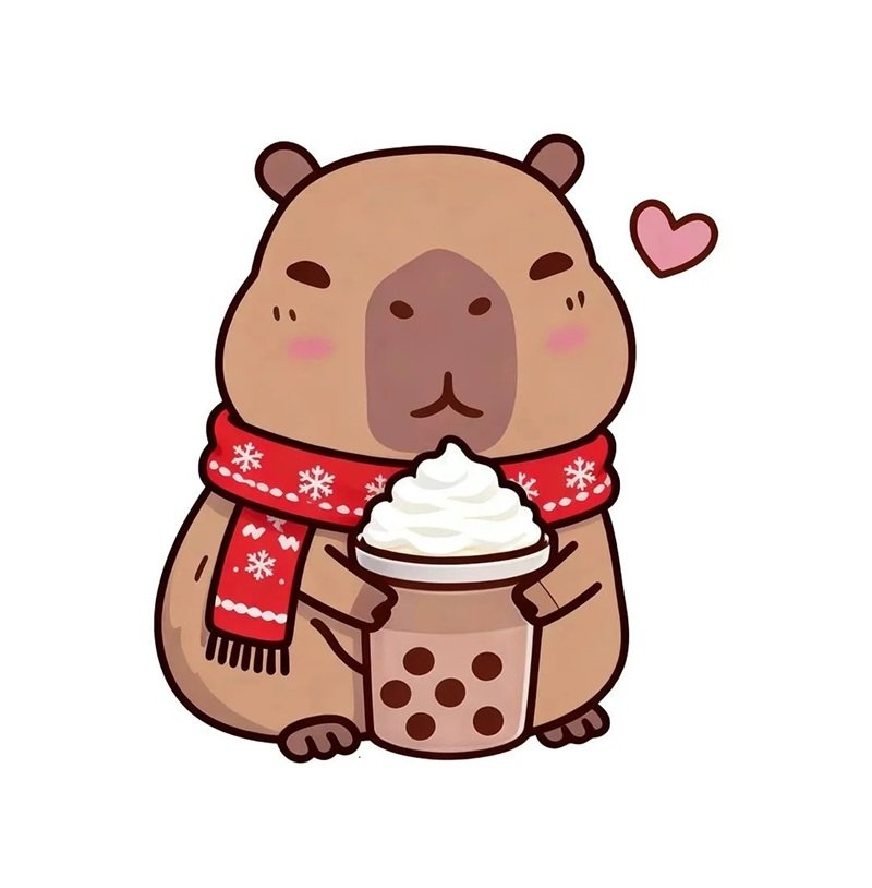 sticker capybara 11