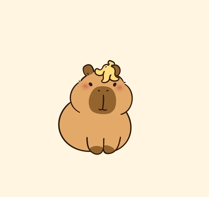 sticker capybara 12