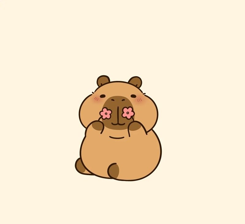 sticker capybara 13