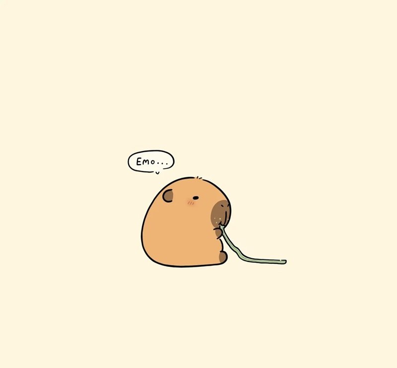 sticker capybara 18