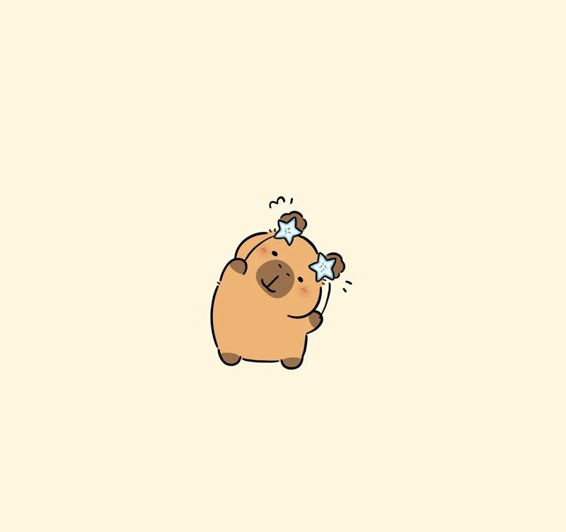 sticker capybara 20