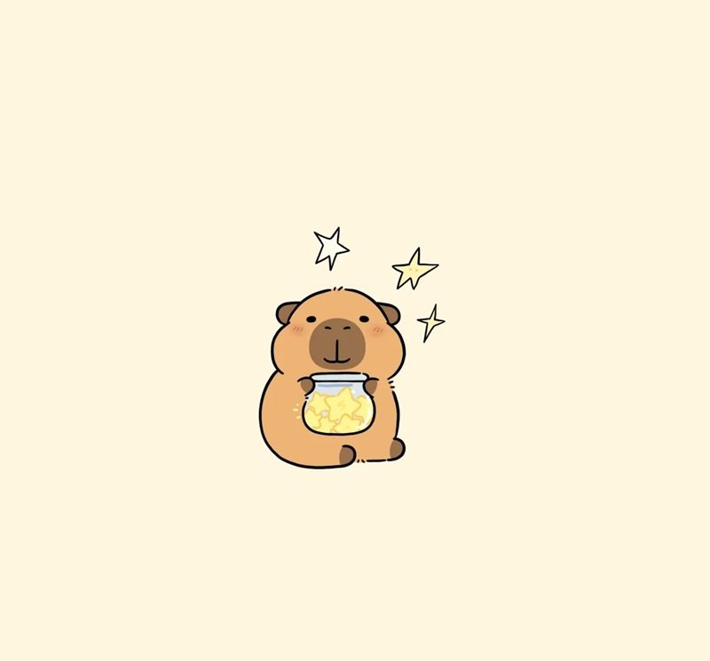 sticker capybara 21