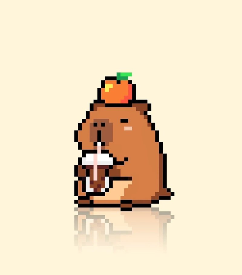 sticker capybara 22