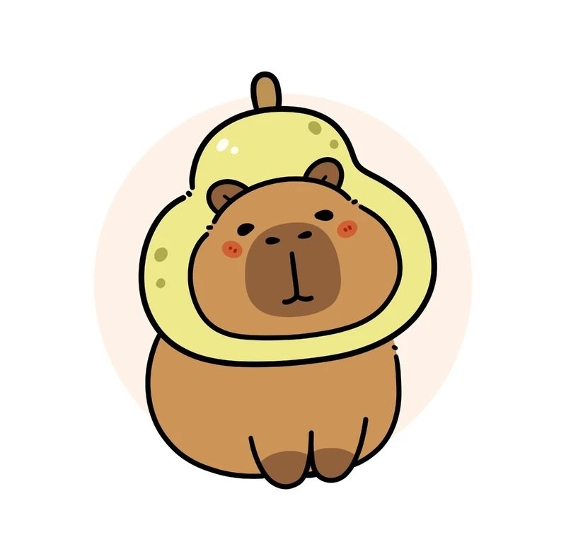 sticker capybara 31