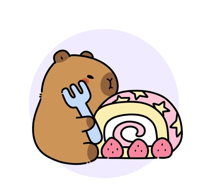 sticker capybara 32