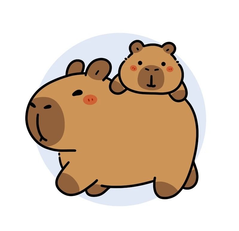 sticker capybara 33