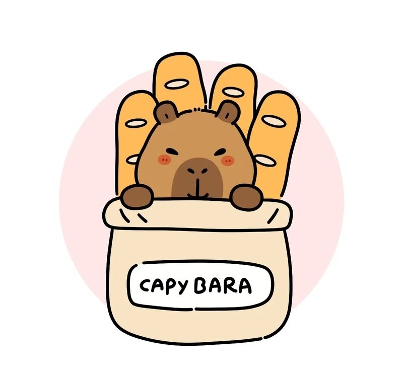 sticker capybara 34