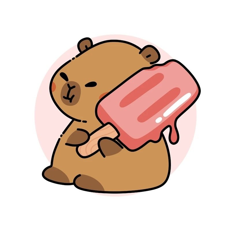 sticker capybara 36