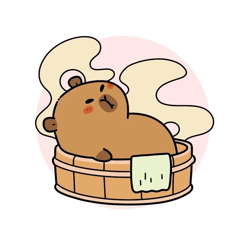sticker capybara 37