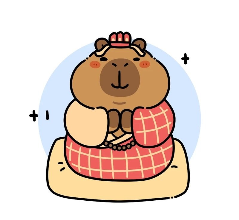 sticker capybara 38