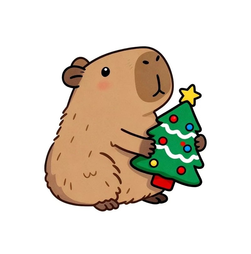 sticker capybara 4