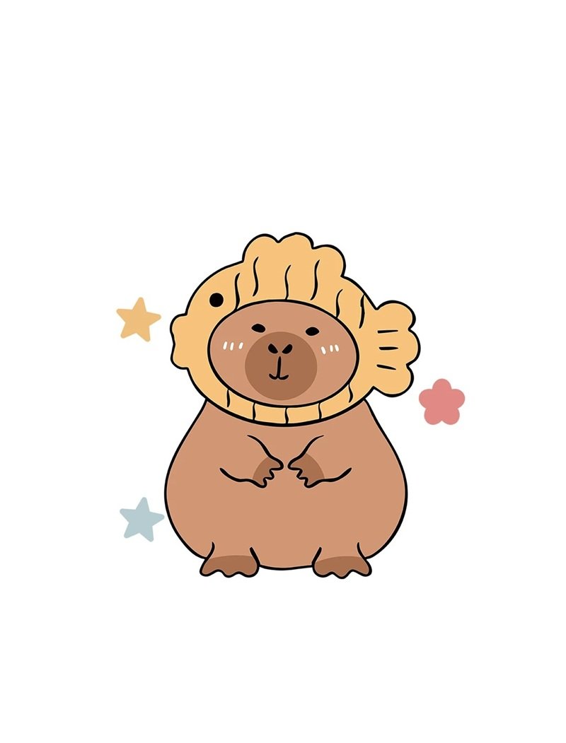 sticker capybara 6
