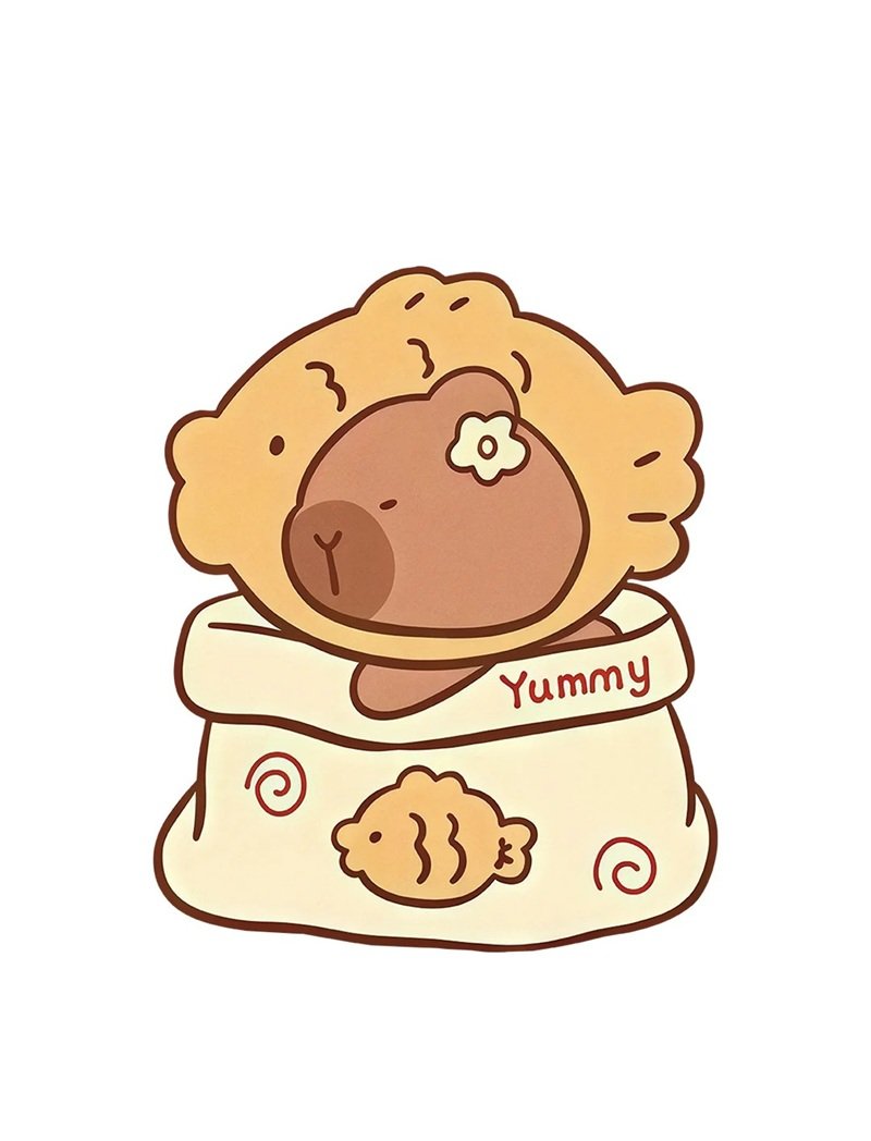 sticker capybara 8