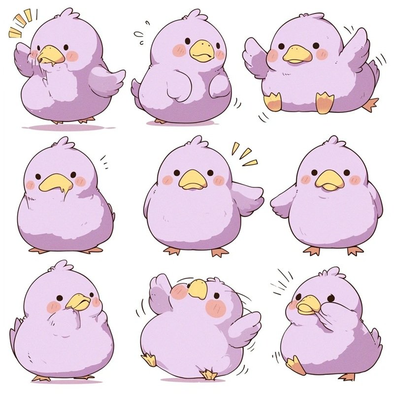 sticker con vịt 16