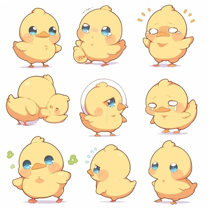 sticker con vịt 19