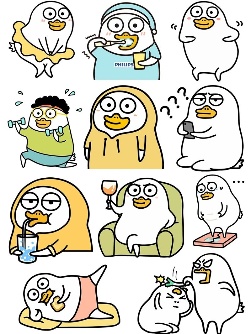 sticker con vịt 5