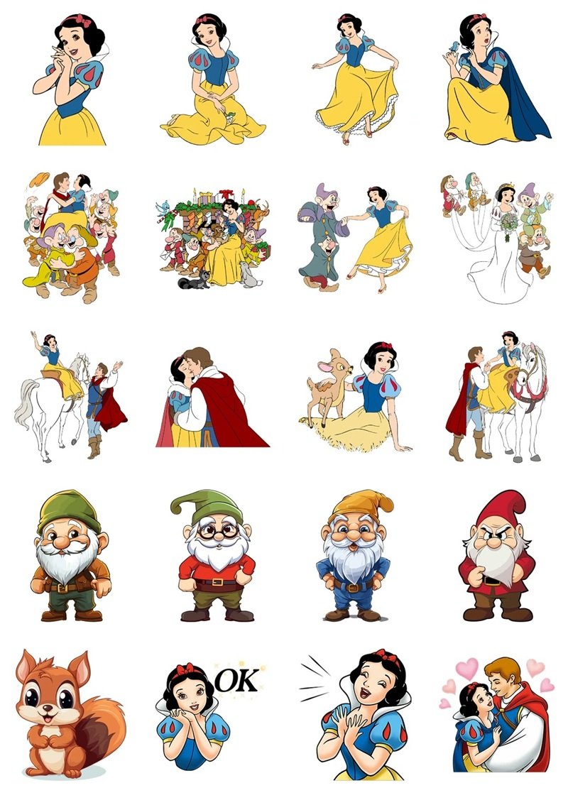 sticker công chúa 12