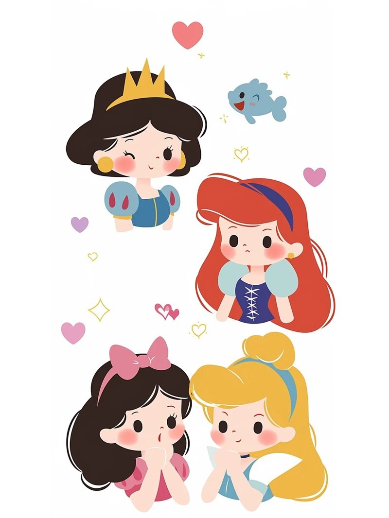 sticker công chúa 33