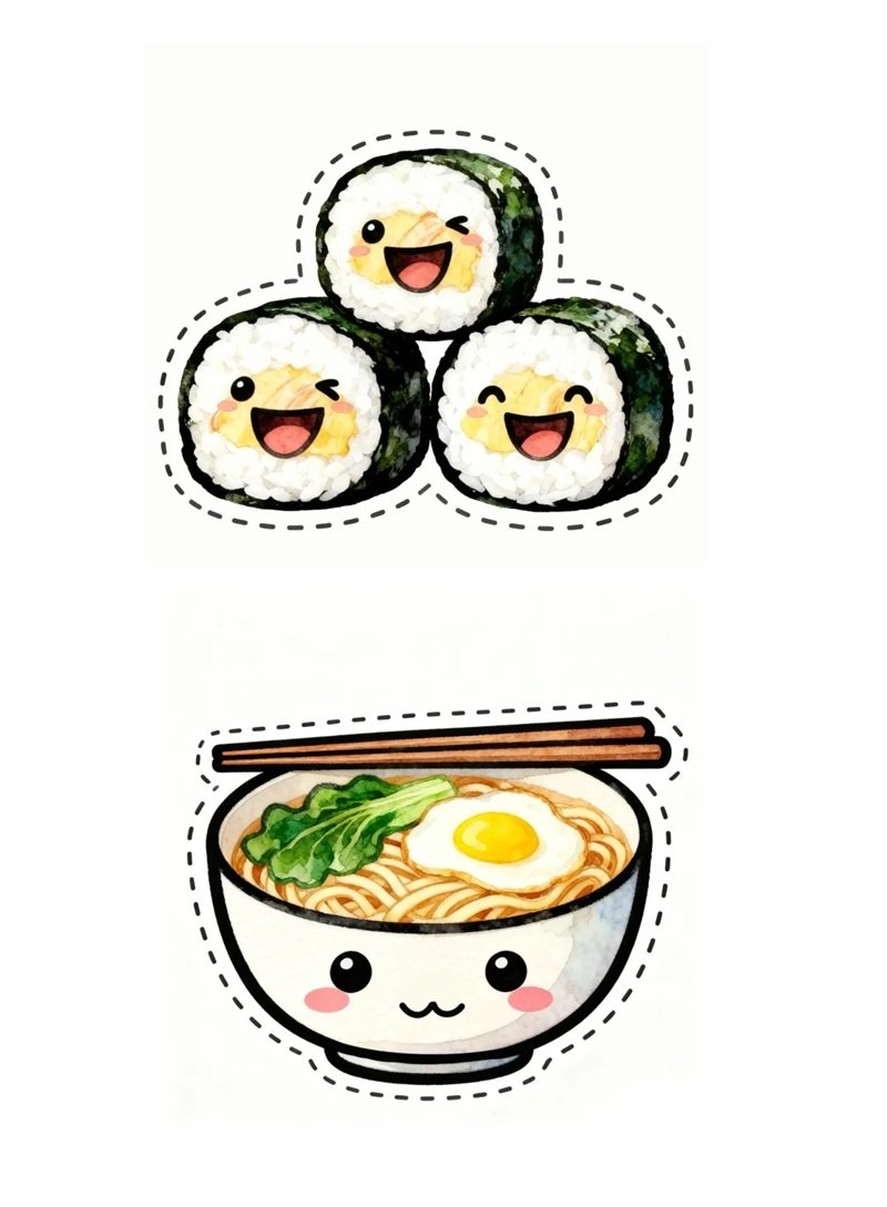 sticker đồ ăn vặt 21