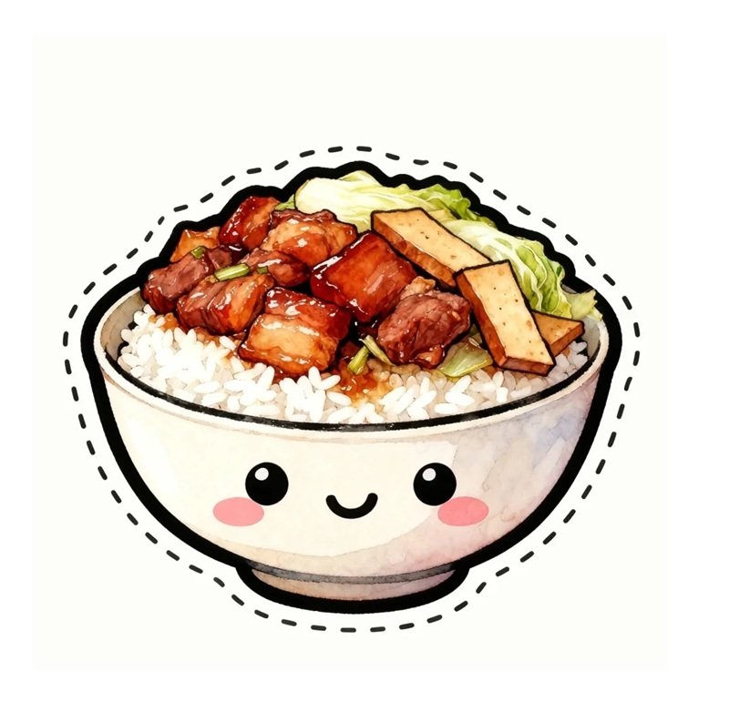 sticker đồ ăn vặt 23