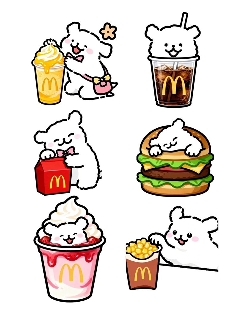 sticker đồ ăn vặt 31