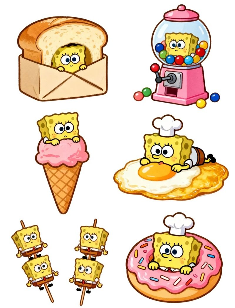 sticker đồ ăn vặt 5