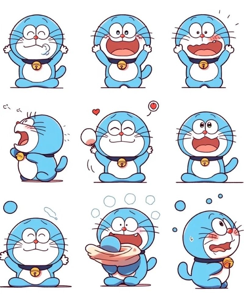 sticker doraemon 11