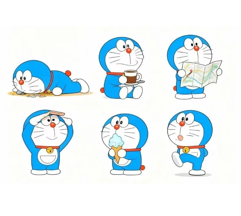 sticker doraemon 13