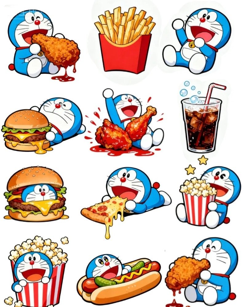sticker doraemon 17