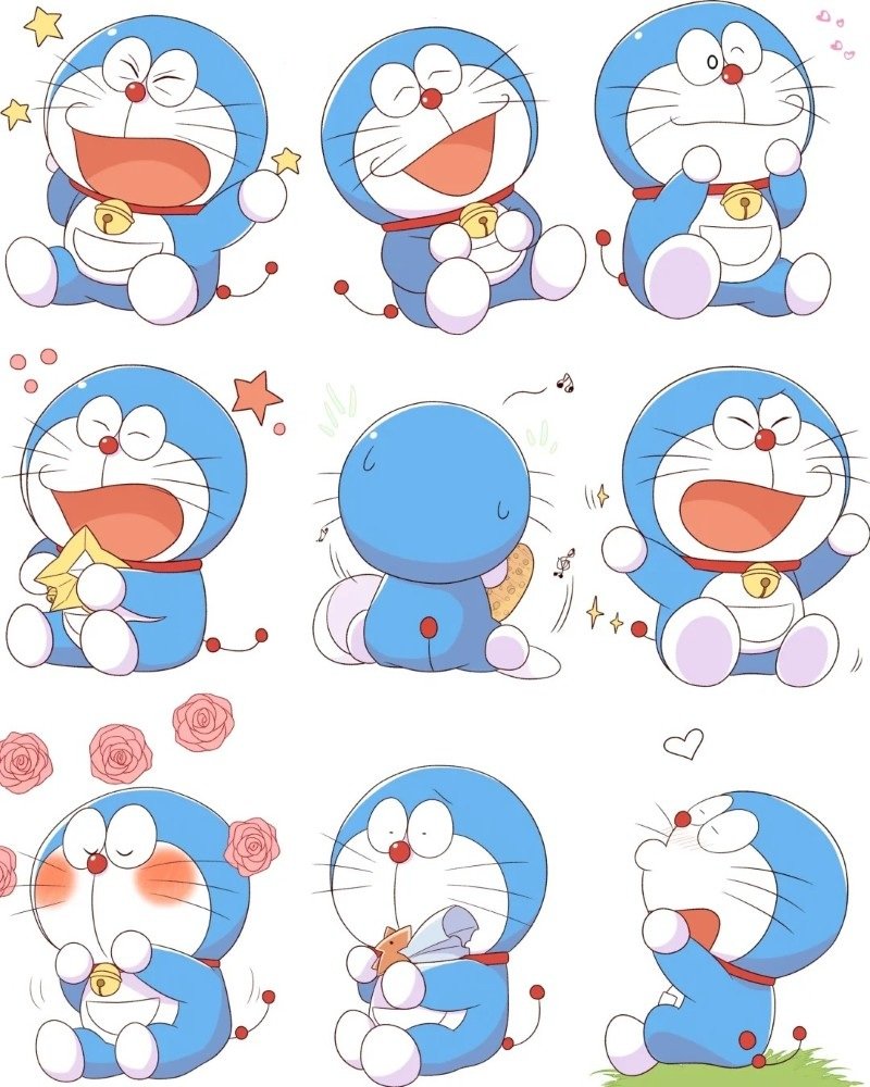 sticker doraemon 20