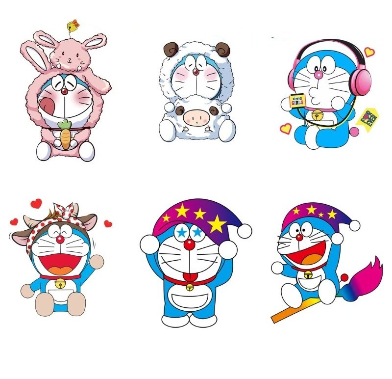 sticker doraemon 23