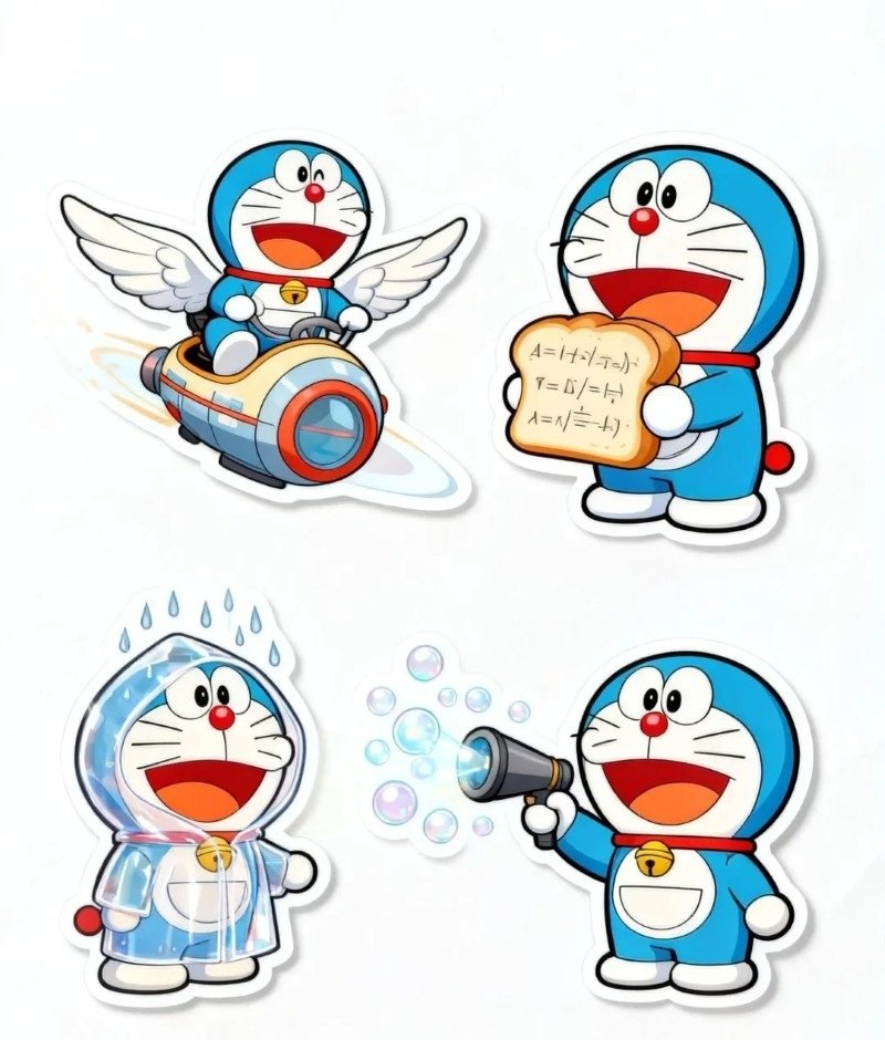 sticker doraemon 25
