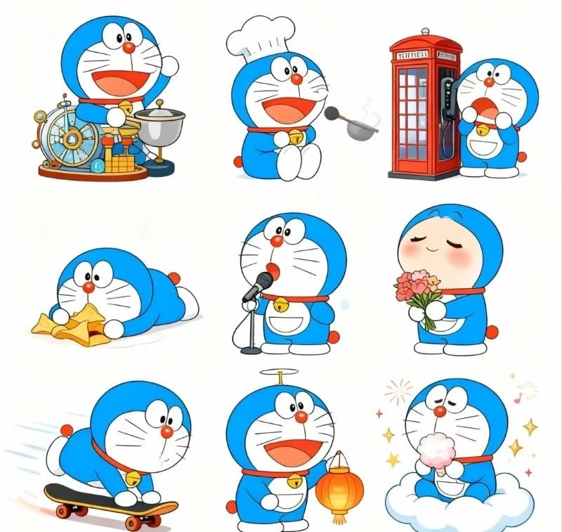sticker doraemon 29