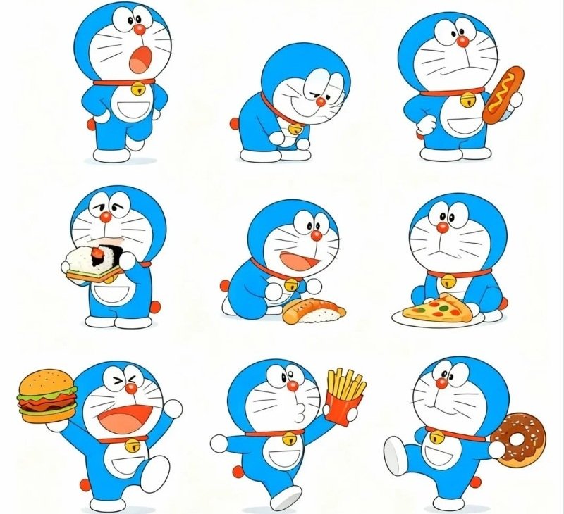 sticker doraemon 3