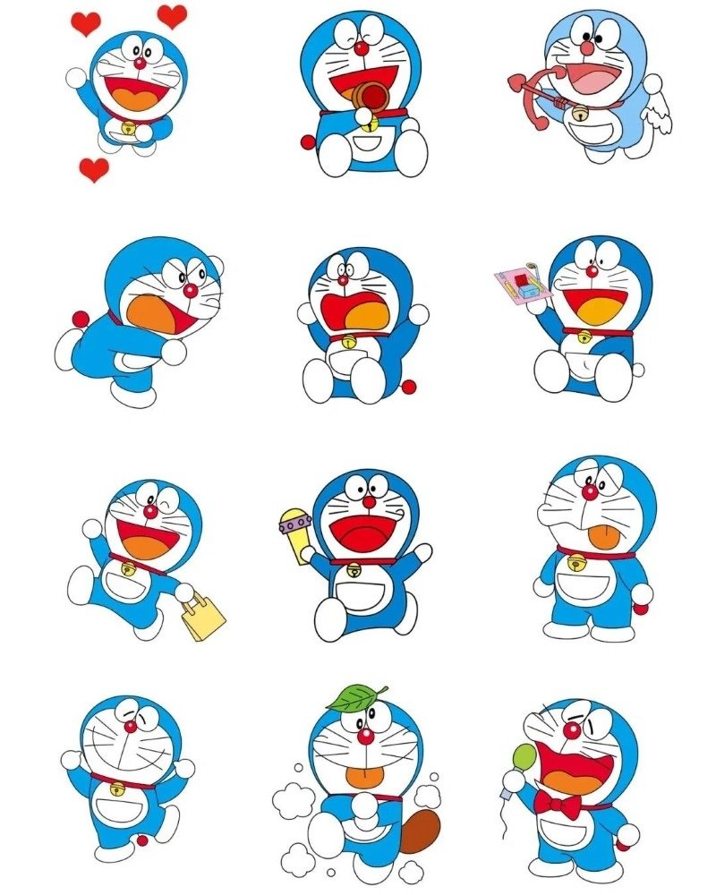sticker doraemon 30