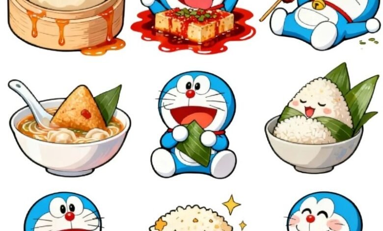 sticker doraemon 32