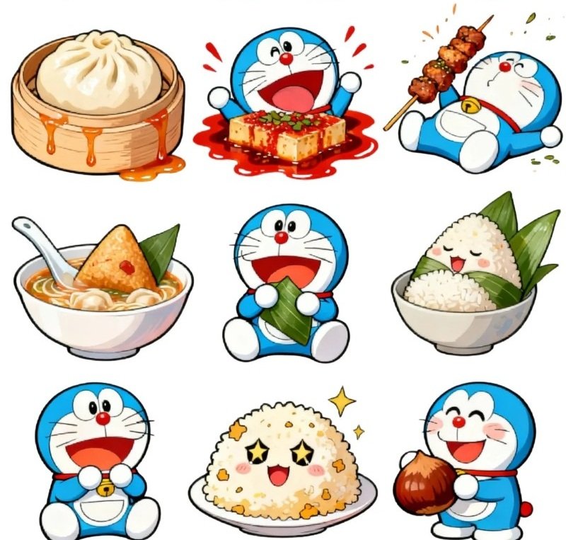 sticker doraemon 32
