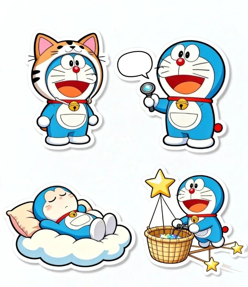 sticker doraemon 34