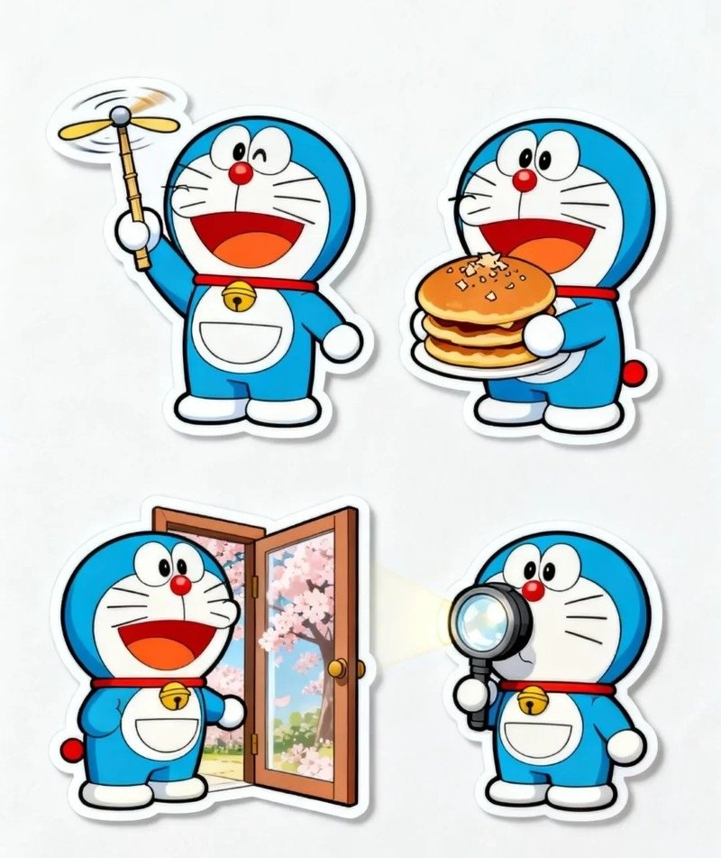 sticker doraemon 36