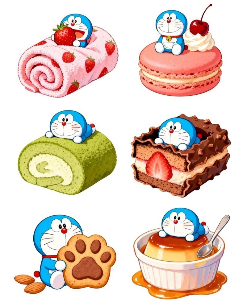 sticker doraemon 9
